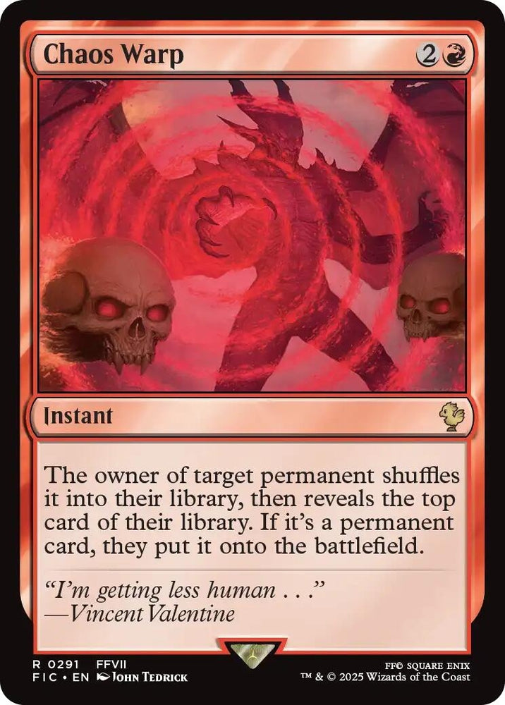 Image for Chaos Warp (Surge Foil) (291) [Commander: FINAL FANTASY] - Magic: The Gathering