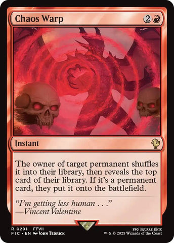 Image for Chaos Warp (Surge Foil) (291) [Commander: FINAL FANTASY] - Magic: The Gathering