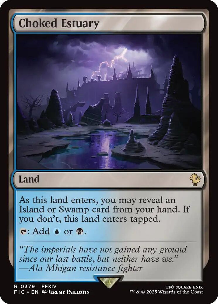 Image for Choked Estuary (Surge Foil) (379) [Commander: FINAL FANTASY] - Magic: The Gathering