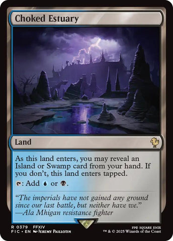 Image for Choked Estuary (Surge Foil) (379) [Commander: FINAL FANTASY] - Magic: The Gathering