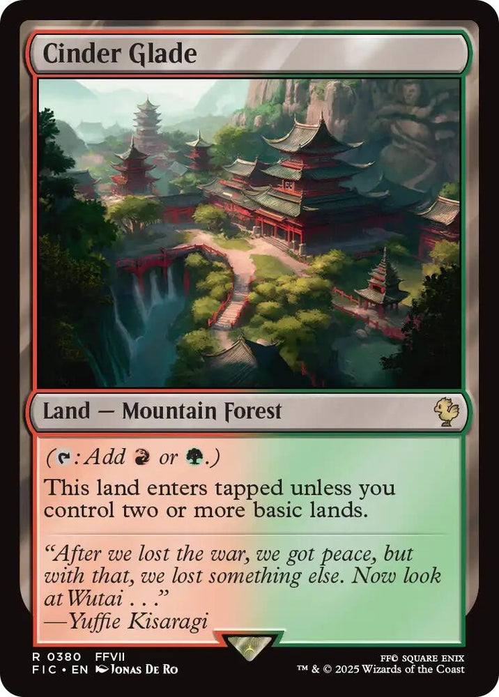 Image for Cinder Glade (Surge Foil) (380) [Commander: FINAL FANTASY] - Magic: The Gathering