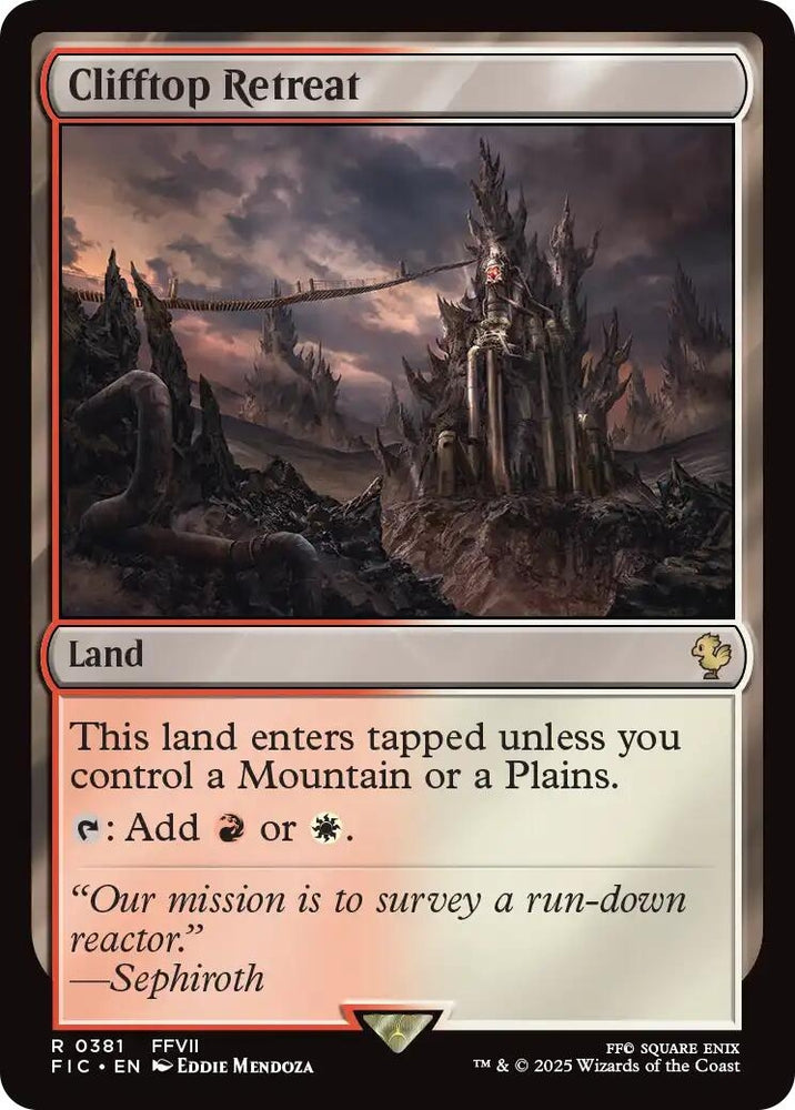 Image for Clifftop Retreat (Surge Foil) (381) [Commander: FINAL FANTASY] - Magic: The Gathering