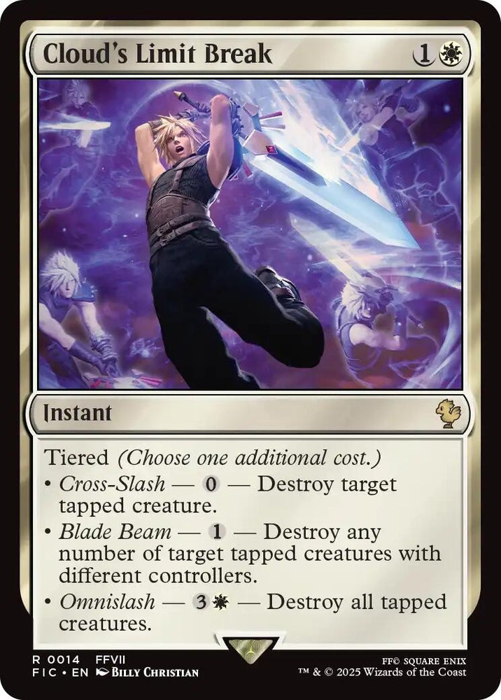 Image for Cloud's Limit Break (Surge Foil) (14) [Commander: FINAL FANTASY] - Magic: The Gathering
