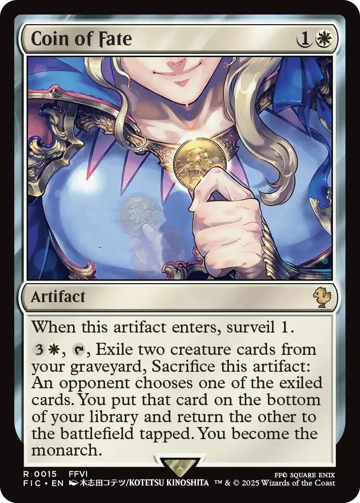 Image for Coin of Fate (Surge Foil) (15) [Commander: FINAL FANTASY] - Magic: The Gathering