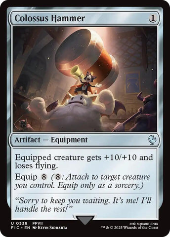 Image for Colossus Hammer (Surge Foil) (338) [Commander: FINAL FANTASY] - Magic: The Gathering