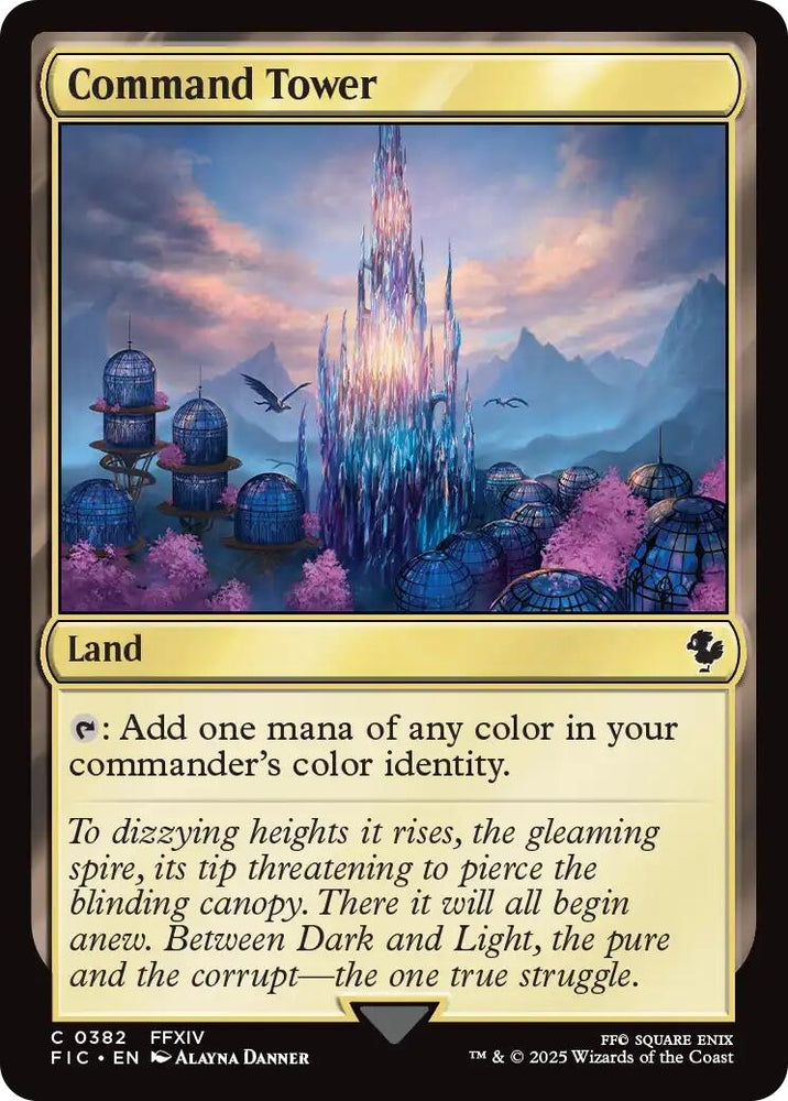 Image for Command Tower (0382) (Surge Foil) (382) [Commander: FINAL FANTASY] - Magic: The Gathering