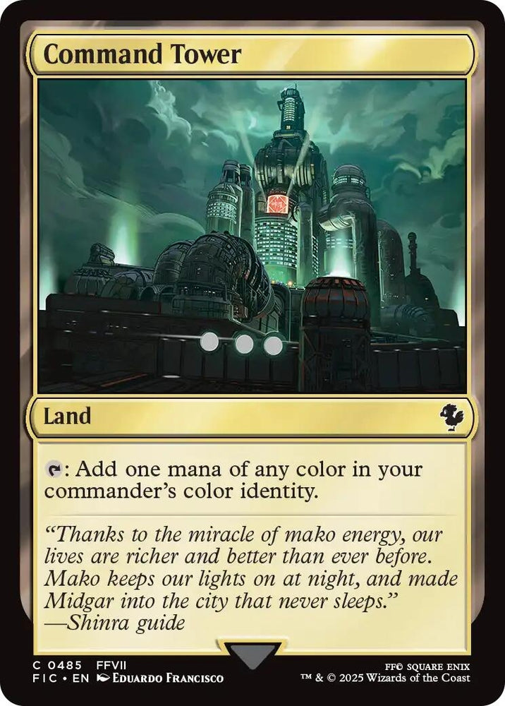 Image for Command Tower (0485) (Surge Foil) (485) [Commander: FINAL FANTASY] - Magic: The Gathering