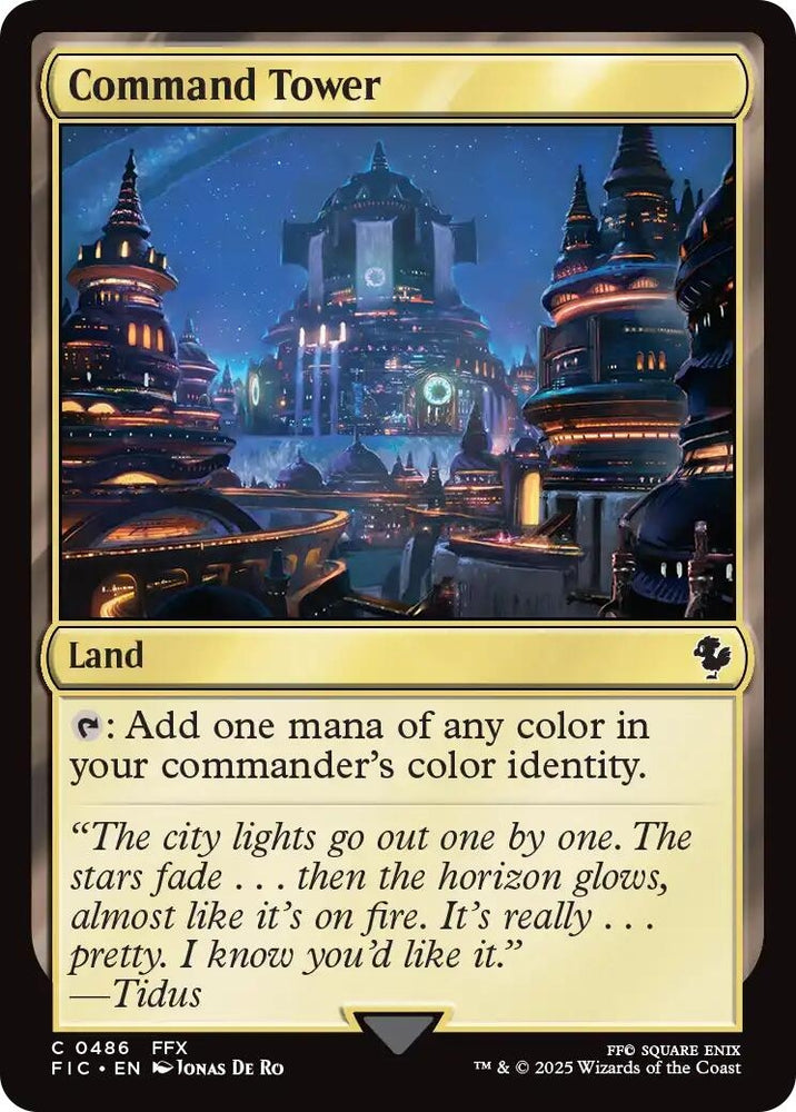 Image for Command Tower (0486) (Surge Foil) (486) [Commander: FINAL FANTASY] - Magic: The Gathering