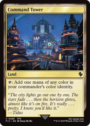 Image for Command Tower (0486) (Surge Foil) (486) [Commander: FINAL FANTASY] - Magic: The Gathering