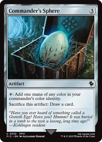 Image for Commander's Sphere (Surge Foil) (339) [Commander: FINAL FANTASY] - Magic: The Gathering