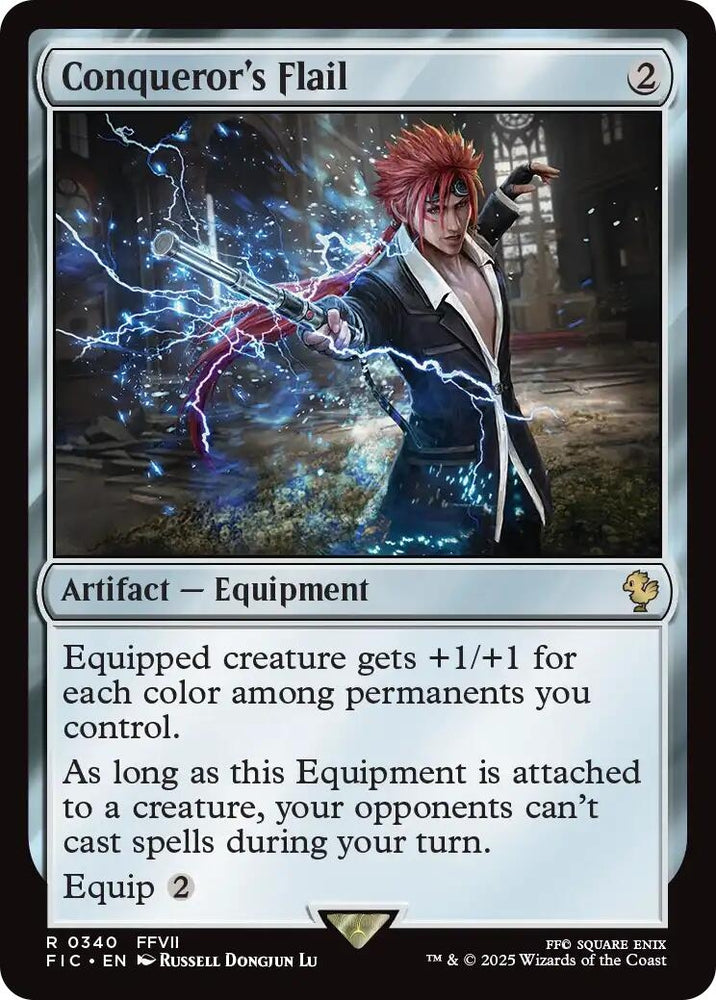 Image for Conqueror's Flail (Surge Foil) (340) [Commander: FINAL FANTASY] - Magic: The Gathering