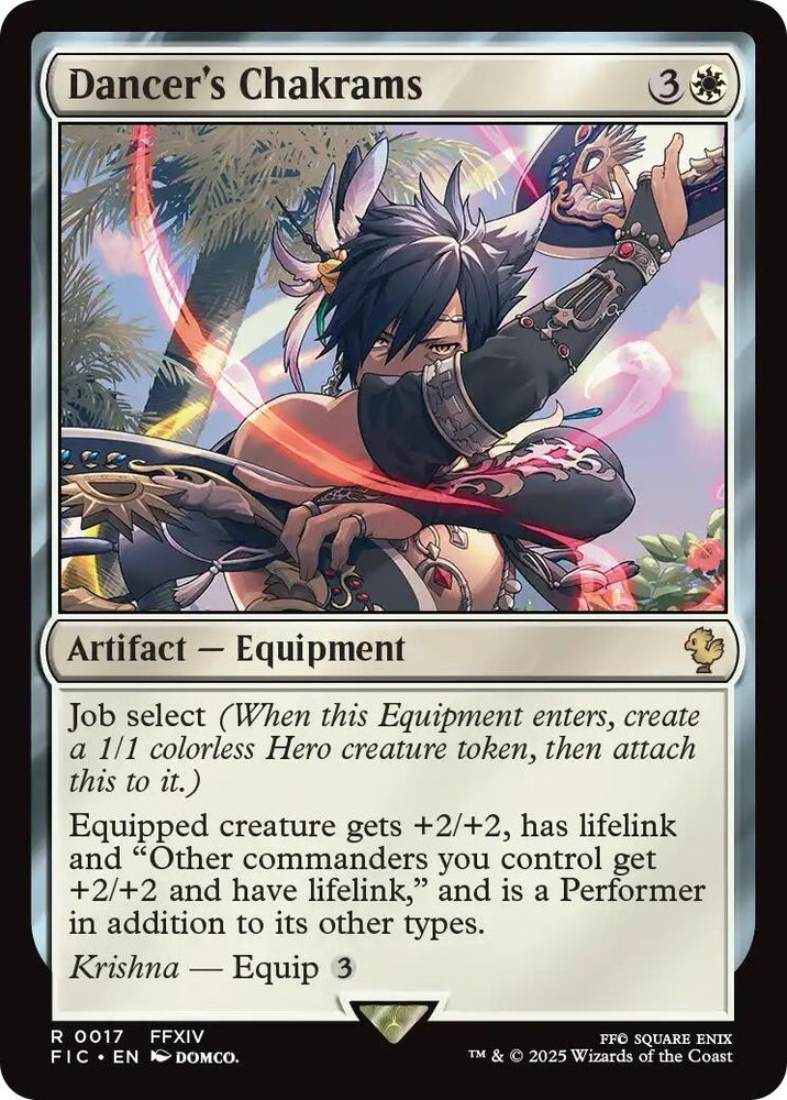 Image for Dancer's Chakrams (Surge Foil) (17) [Commander: FINAL FANTASY] - Magic: The Gathering