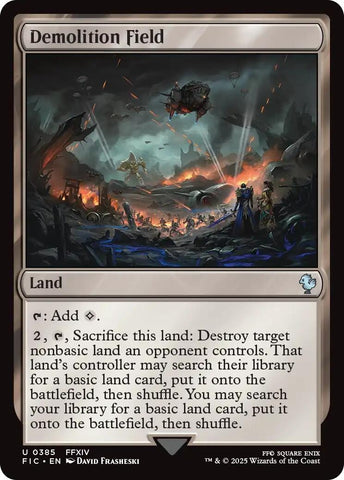 Image for Demolition Field (Surge Foil) (385) [Commander: FINAL FANTASY] - Magic: The Gathering