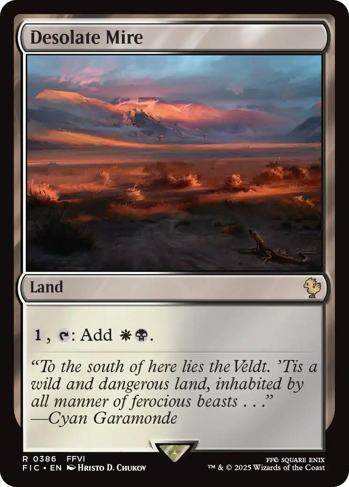 Image for Desolate Mire (Surge Foil) (386) [Commander: FINAL FANTASY] - Magic: The Gathering