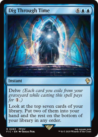 Image for Dig Through Time (Surge Foil) (263) [Commander: FINAL FANTASY] - Magic: The Gathering