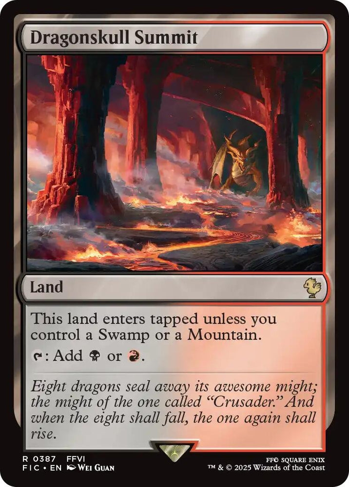 Image for Dragonskull Summit (Surge Foil) (387) [Commander: FINAL FANTASY] - Magic: The Gathering