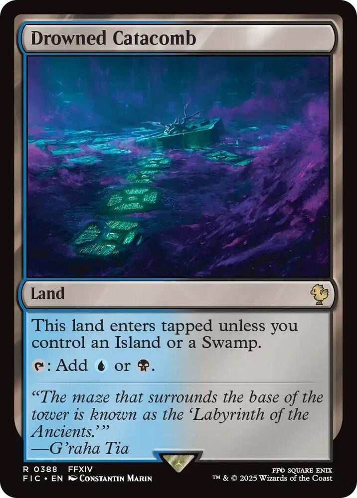 Image for Drowned Catacomb (Surge Foil) (388) [Commander: FINAL FANTASY] - Magic: The Gathering