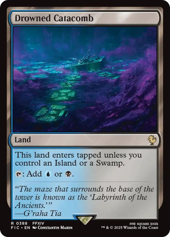 Image for Drowned Catacomb (Surge Foil) (388) [Commander: FINAL FANTASY] - Magic: The Gathering