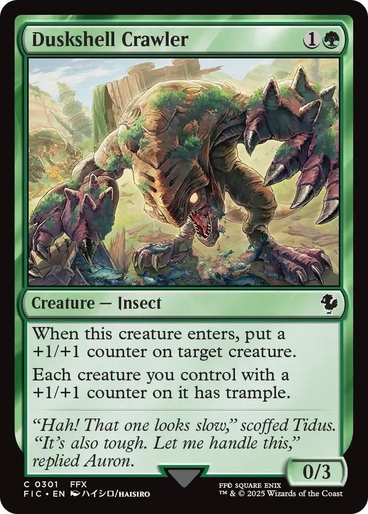 Image for Duskshell Crawler (Surge Foil) (301) [Commander: FINAL FANTASY] - Magic: The Gathering