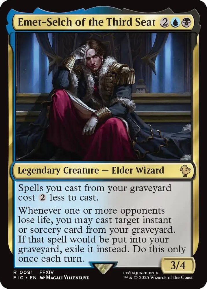 Image for Emet-Selch of the Third Seat (Surge Foil) (81) [Commander: FINAL FANTASY] - Magic: The Gathering