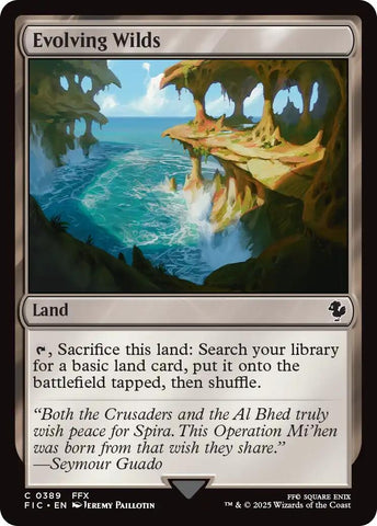 Image for Evolving Wilds (Surge Foil) (389) [Commander: FINAL FANTASY] - Magic: The Gathering