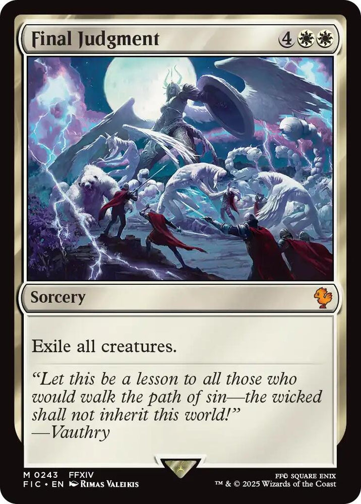 Image for Final Judgment (Surge Foil) (243) [Commander: FINAL FANTASY] - Magic: The Gathering