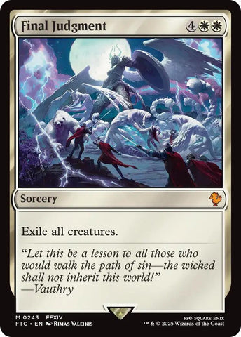 Image for Final Judgment (Surge Foil) (243) [Commander: FINAL FANTASY] - Magic: The Gathering