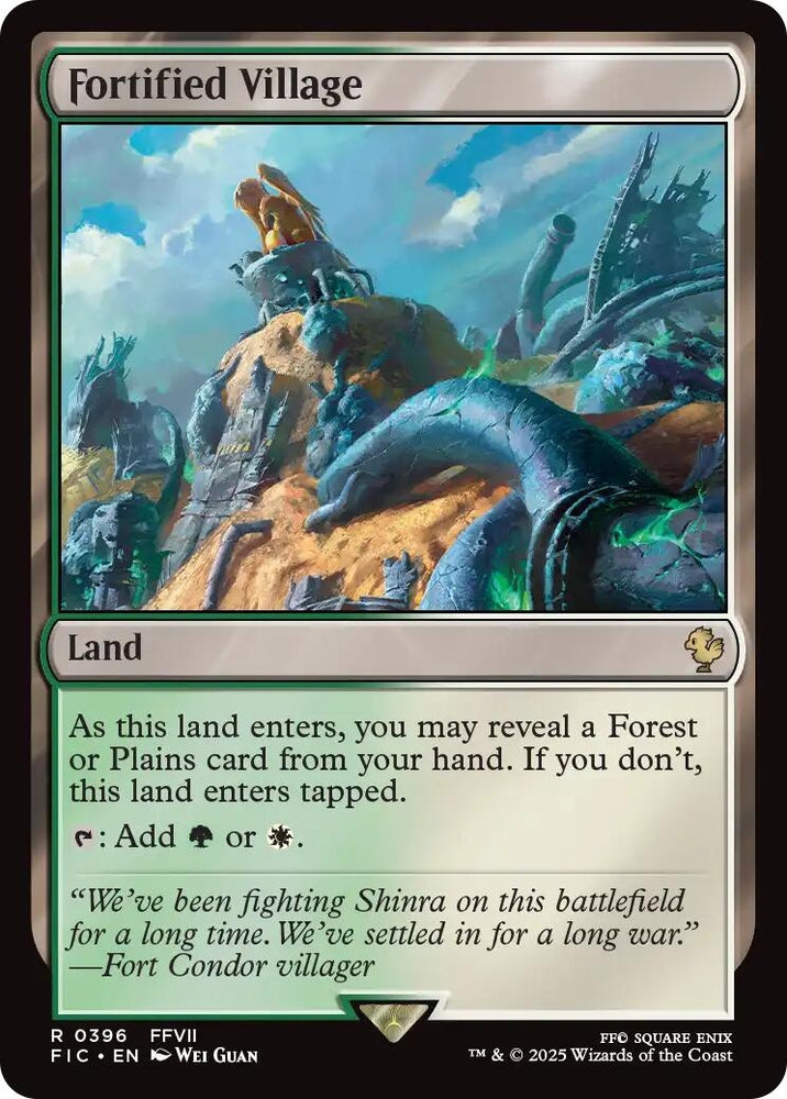 Image for Fortified Village (Surge Foil) (396) [Commander: FINAL FANTASY] - Magic: The Gathering