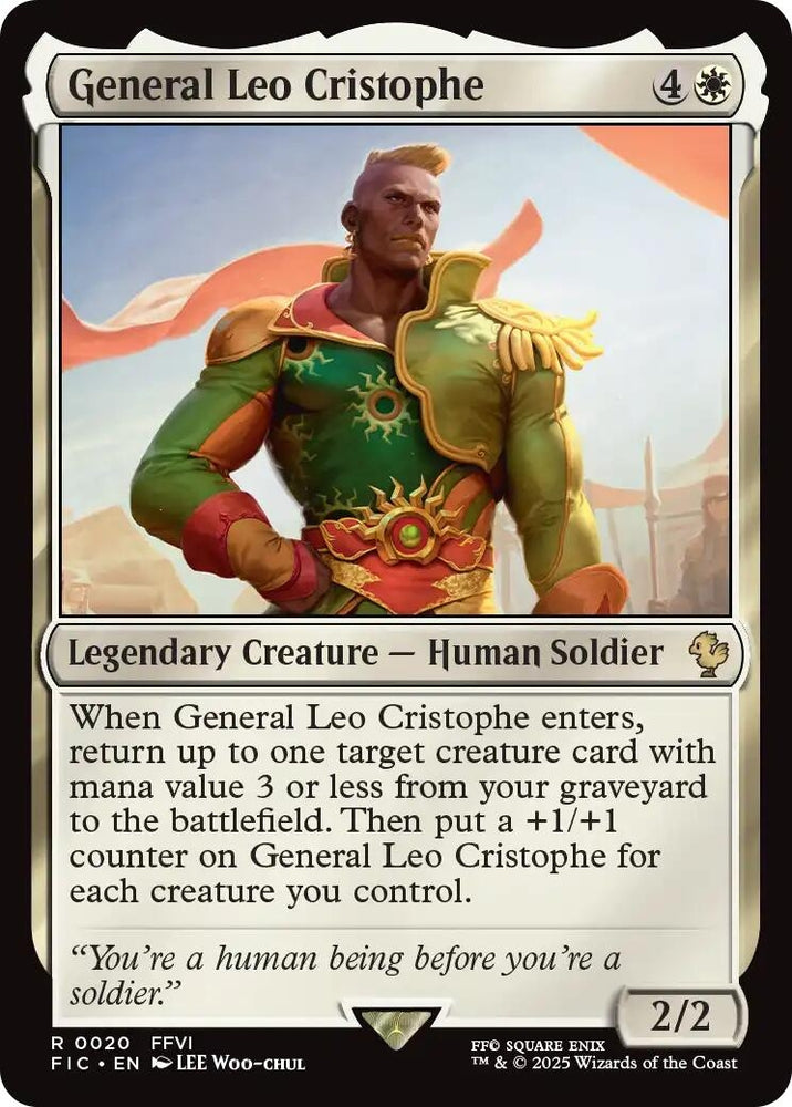 Image for General Leo Cristophe (Surge Foil) (20) [Commander: FINAL FANTASY] - Magic: The Gathering
