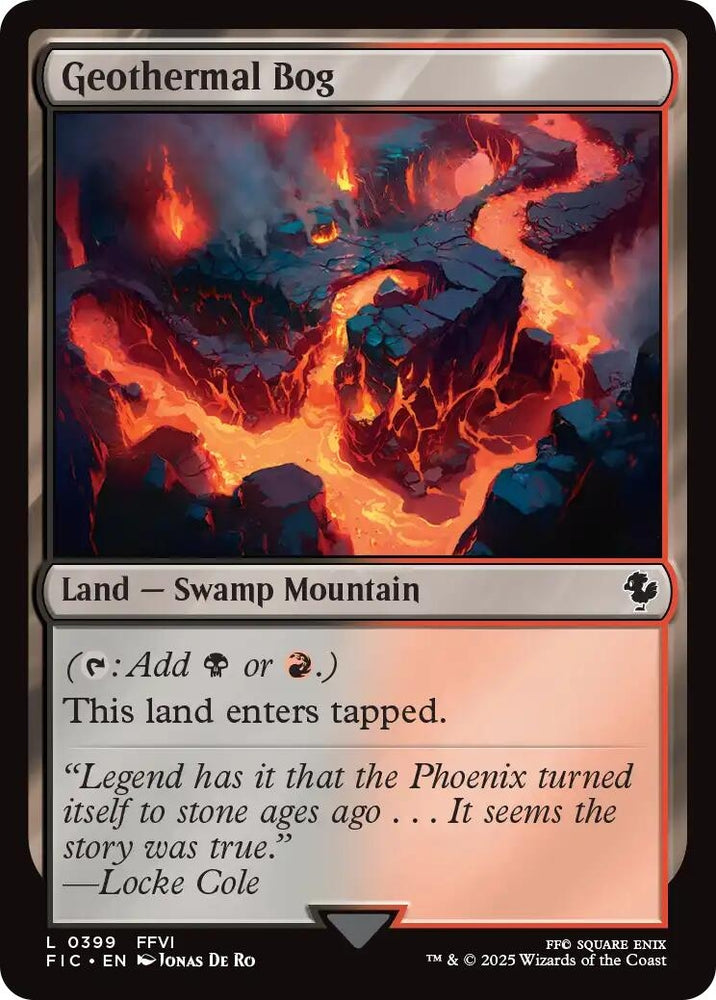 Image for Geothermal Bog (Surge Foil) (399) [Commander: FINAL FANTASY] - Magic: The Gathering