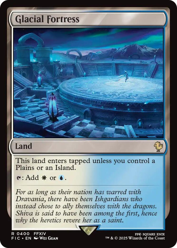 Image for Glacial Fortress (Surge Foil) (400) [Commander: FINAL FANTASY] - Magic: The Gathering