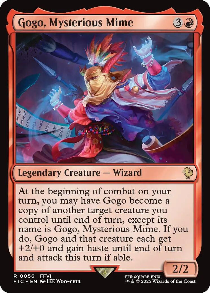 Image for Gogo, Mysterious Mime (Surge Foil) (56) [Commander: FINAL FANTASY] - Magic: The Gathering