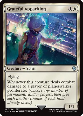 Image for Grateful Apparition (Surge Foil) (244) [Commander: FINAL FANTASY] - Magic: The Gathering