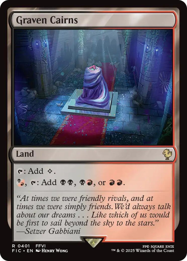 Image for Graven Cairns (Surge Foil) (401) [Commander: FINAL FANTASY] - Magic: The Gathering