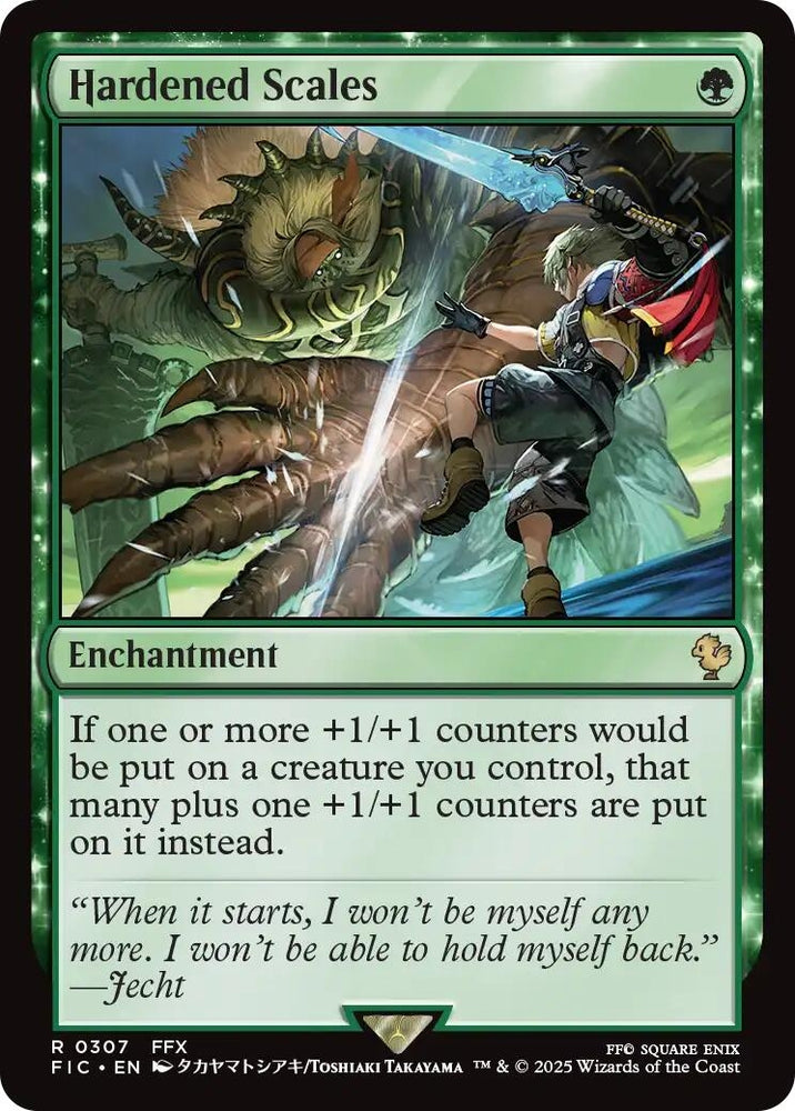 Image for Hardened Scales (Surge Foil) (307) [Commander: FINAL FANTASY] - Magic: The Gathering
