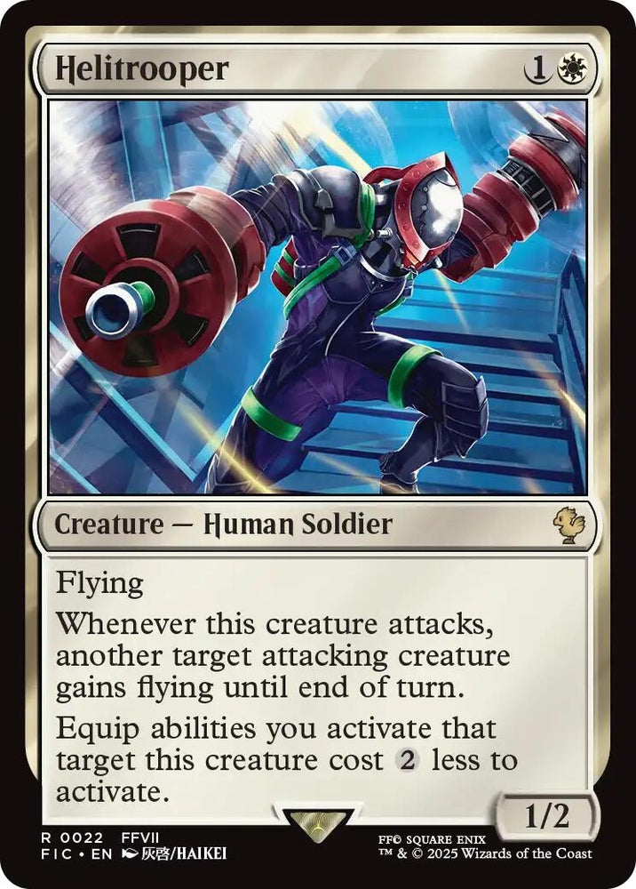 Image for Helitrooper (Surge Foil) (22) [Commander: FINAL FANTASY] - Magic: The Gathering