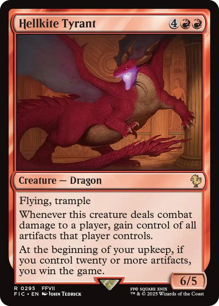 Image for Hellkite Tyrant (Surge Foil) (295) [Commander: FINAL FANTASY] - Magic: The Gathering