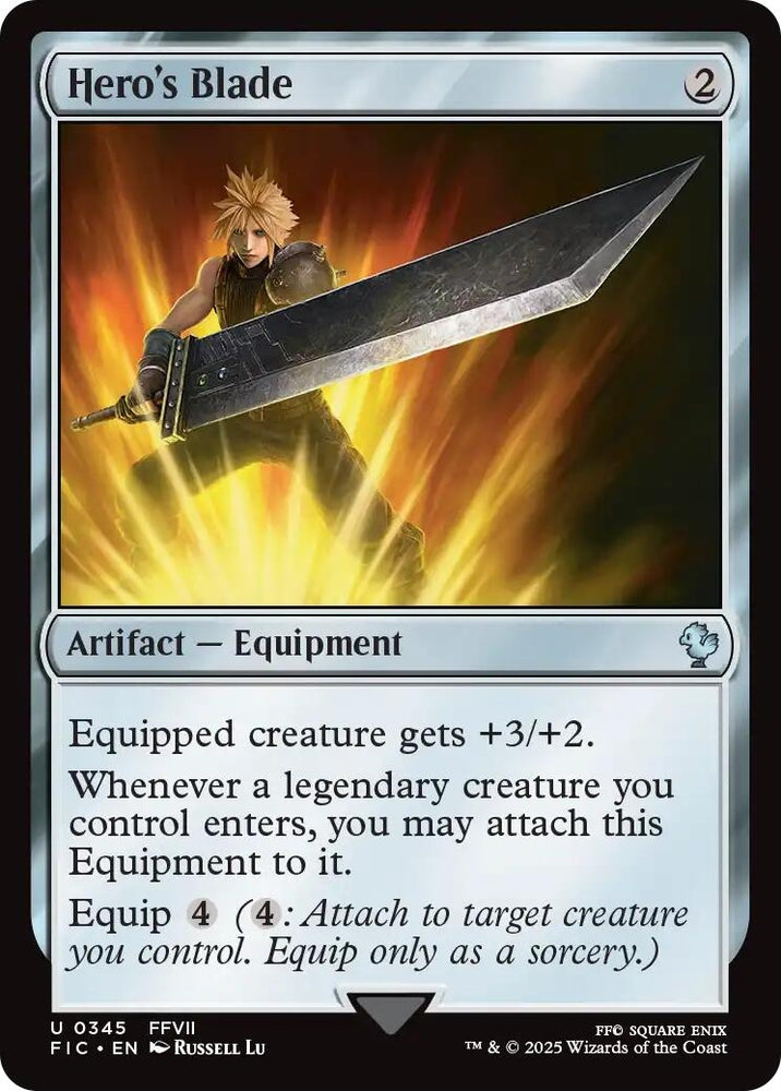 Image for Hero's Blade (Surge Foil) (345) [Commander: FINAL FANTASY] - Magic: The Gathering
