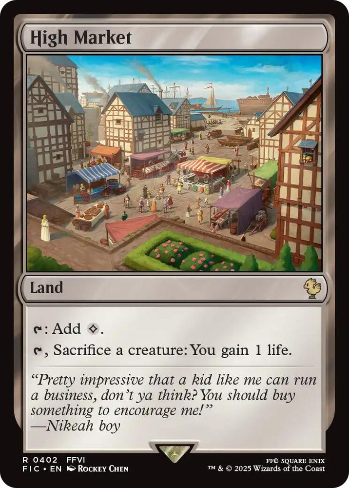 Image for High Market (Surge Foil) (402) [Commander: FINAL FANTASY] - Magic: The Gathering