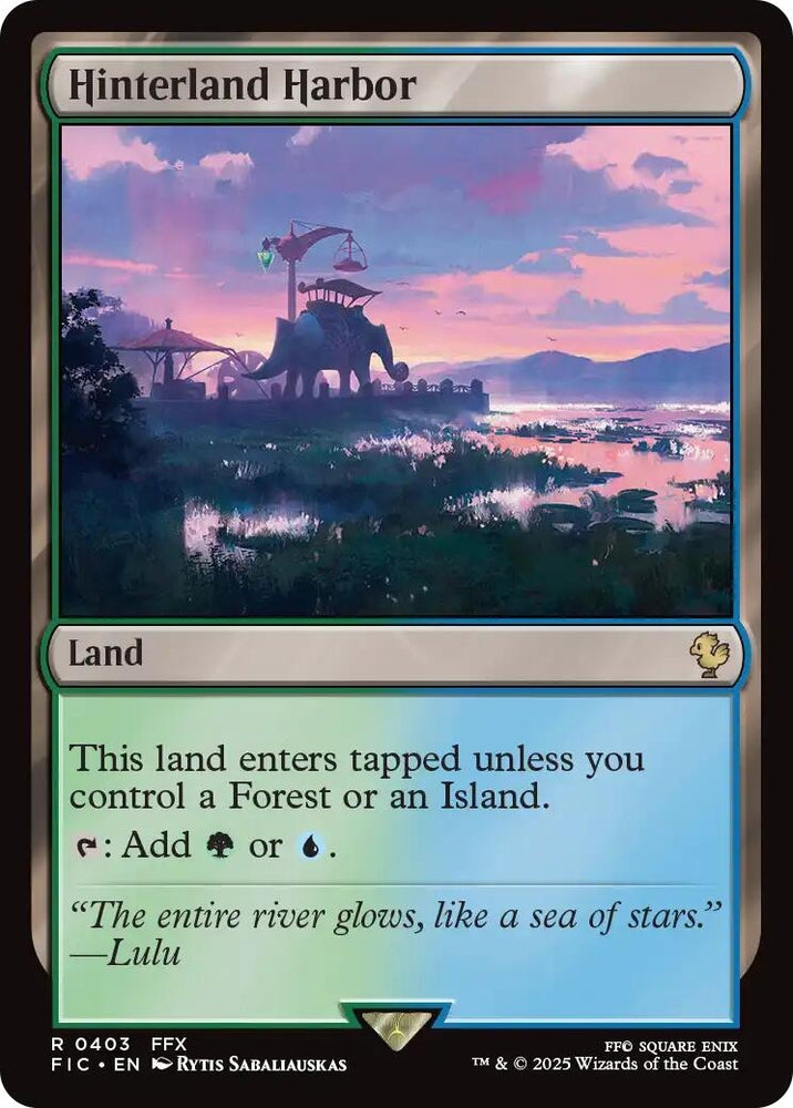 Image for Hinterland Harbor (Surge Foil) (403) [Commander: FINAL FANTASY] - Magic: The Gathering