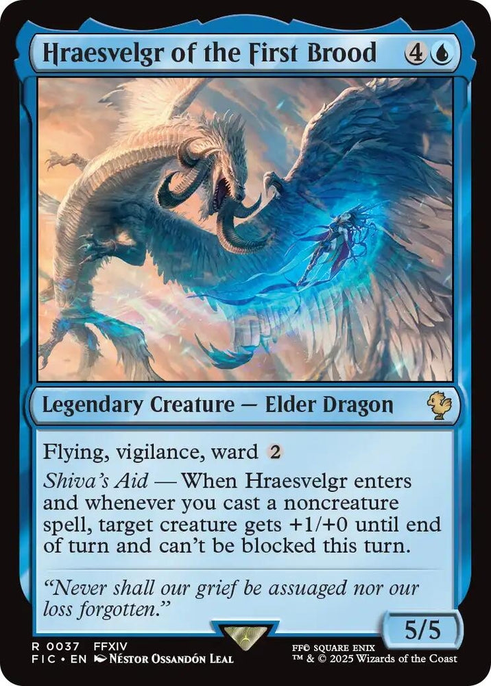 Image for Hraesvelgr of the First Brood (Surge Foil) (37) [Commander: FINAL FANTASY] - Magic: The Gathering