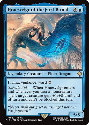 Image for Hraesvelgr of the First Brood (Surge Foil) (37) [Commander: FINAL FANTASY] - Magic: The Gathering