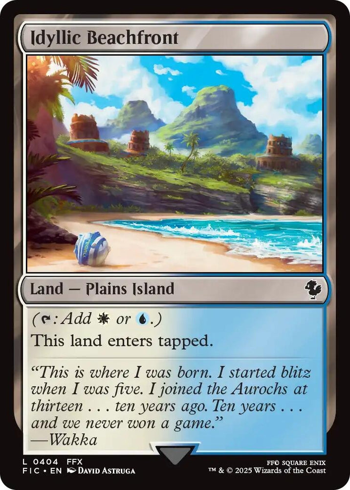 Image for Idyllic Beachfront (Surge Foil) (404) [Commander: FINAL FANTASY] - Magic: The Gathering