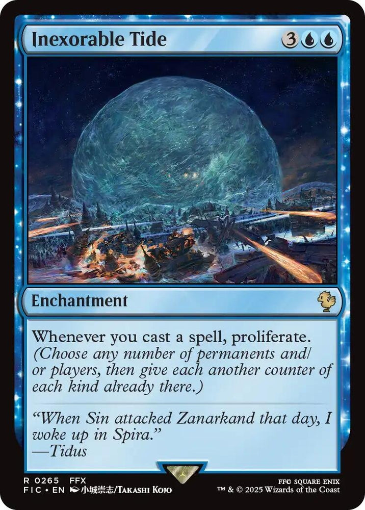 Image for Inexorable Tide (Surge Foil) (265) [Commander: FINAL FANTASY] - Magic: The Gathering