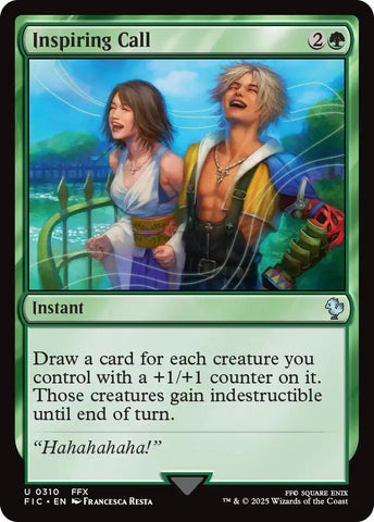 Image for Inspiring Call (Surge Foil) (310) [Commander: FINAL FANTASY] - Magic: The Gathering