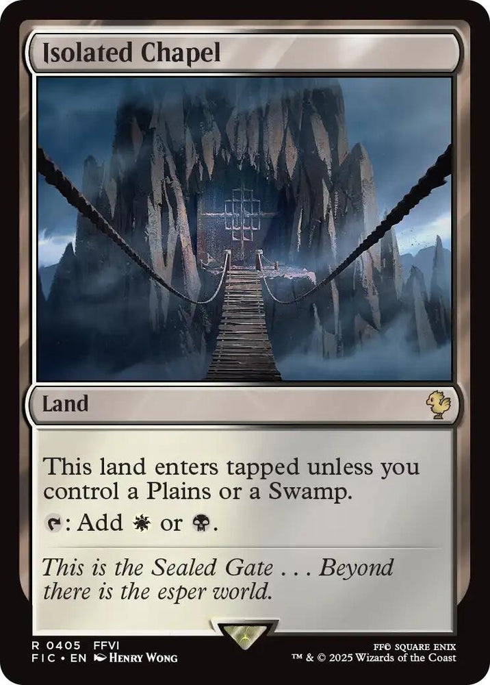 Image for Isolated Chapel (Surge Foil) (405) [Commander: FINAL FANTASY] - Magic: The Gathering
