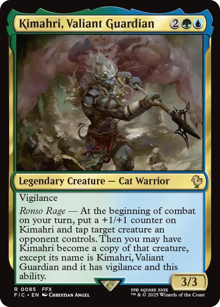 Image for Kimahri, Valiant Guardian (Surge Foil) (85) [Commander: FINAL FANTASY] - Magic: The Gathering