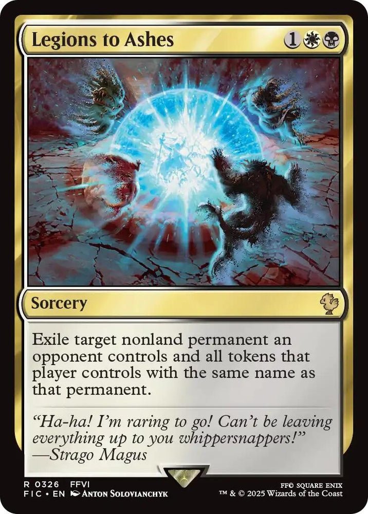Image for Legions to Ashes (Surge Foil) (326) [Commander: FINAL FANTASY] - Magic: The Gathering