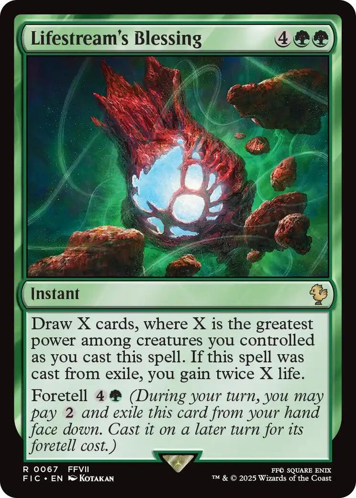 Image for Lifestream's Blessing (Surge Foil) (67) [Commander: FINAL FANTASY] - Magic: The Gathering