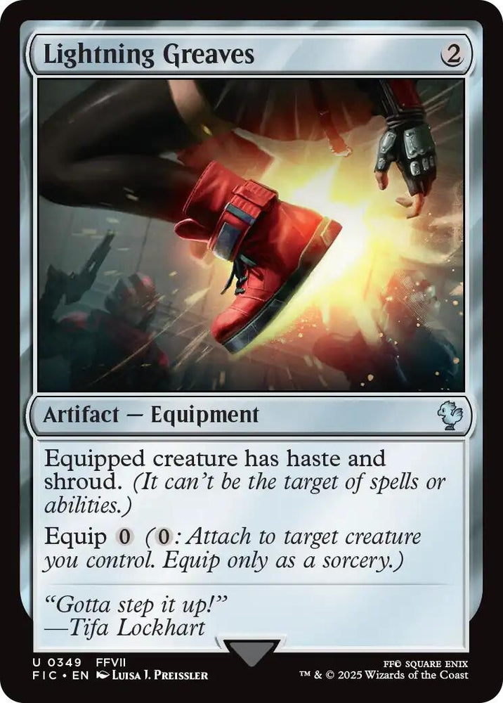 Image for Lightning Greaves (Surge Foil) (349) [Commander: FINAL FANTASY] - Magic: The Gathering